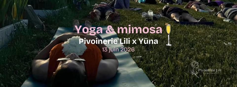 Yoga & Mimosa – 13 juin 2026 | Pivoinerie Lili & Yüna