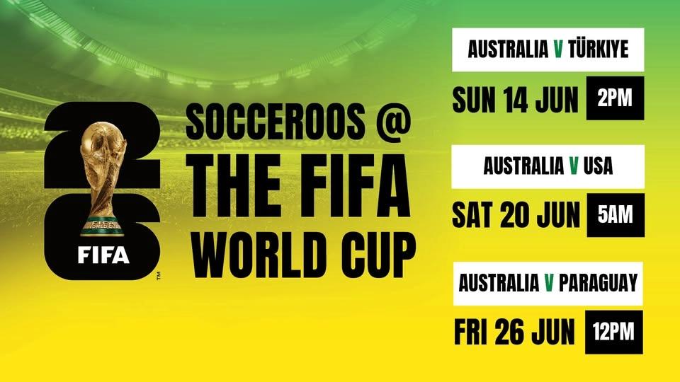 LIVE & LOUD + DEALS | Socceroos @ The Fifa World Cup