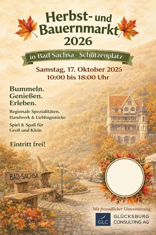 HERBST- & BAUERNMARKT in Bad Sachsa - Eintritt frei