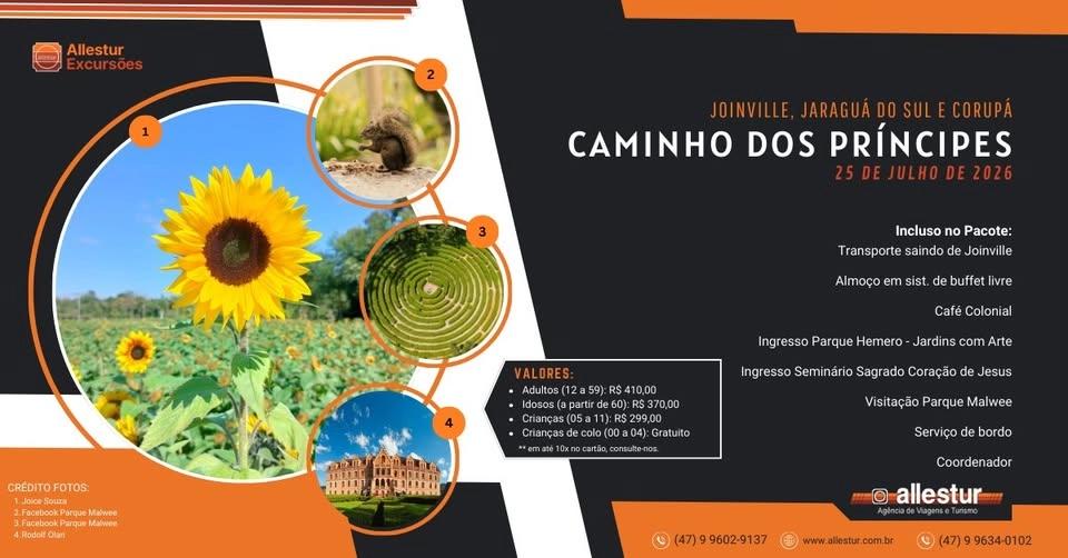 CAMINHO DOS PRÍNCIPES (Joinville, Jaraguá do Sul e Corupá)