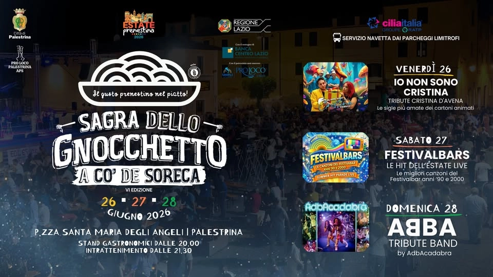 Sagra dello Gnocchetto a co’ de Soreca 2026 – PALESTRINA