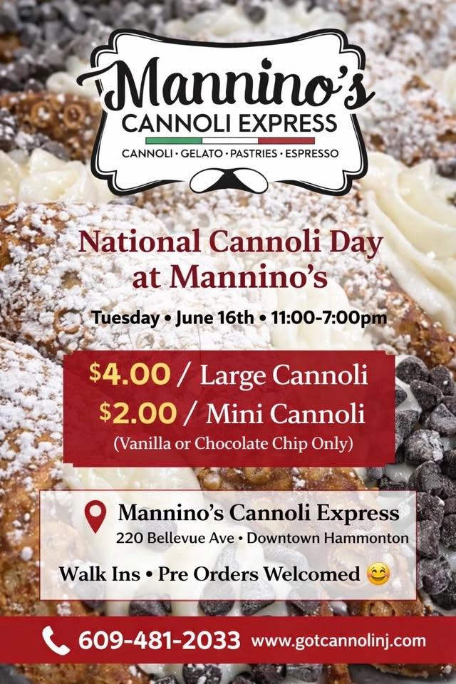 National Cannoli Day @ Mannino’s!