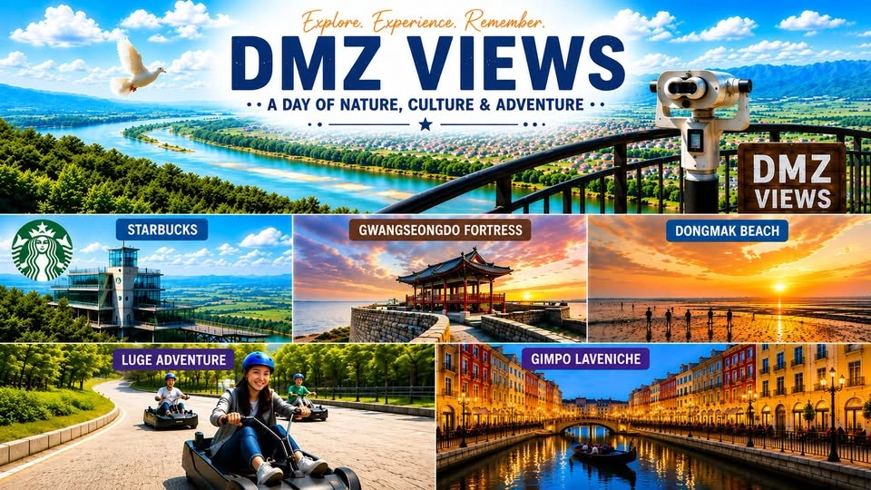 DMZ Views, Historic Fortress, Luge Adventure & Gimpo LaVeniche Day Tour