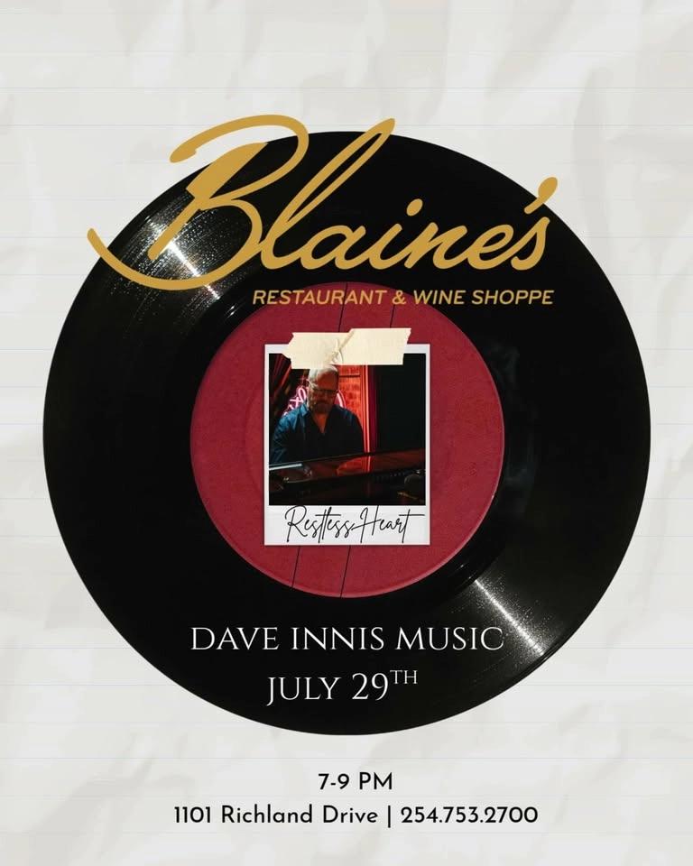 Dave Innis Music at Blaine's!