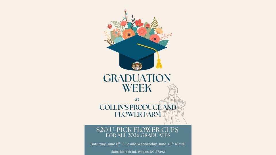 Wednesday June 10th Public U Pick and 2026 Graduate Special