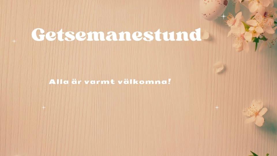 Getsemanestund med nattvard