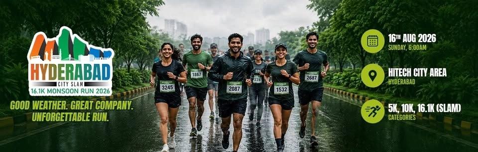Hyderabad City Slam Monsoon Run 2026