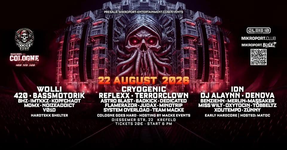 CODE RED x Macke Events: | Day & Night | Hardtekk x Uptempo x Early Classics