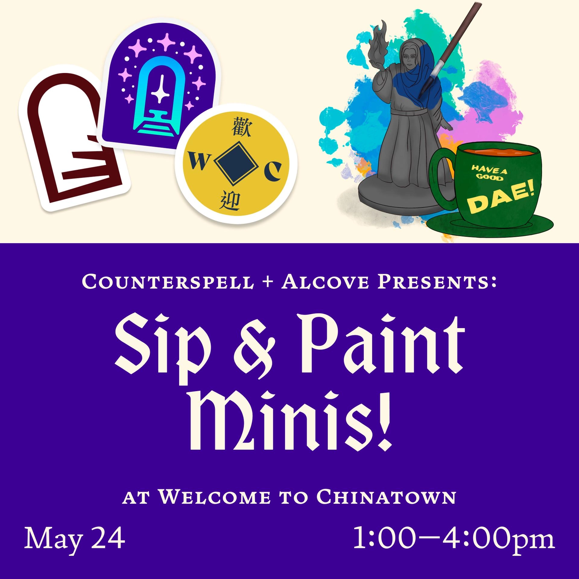 đ« Sip & Paint Minis: All levels welcome