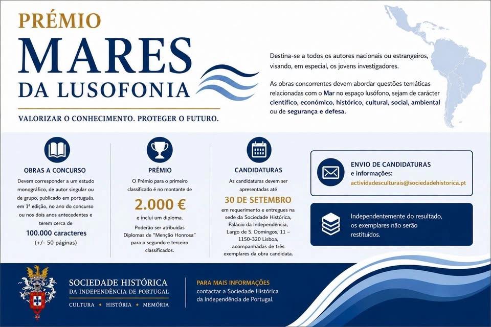 🌊 Prémio Mares da Lusofonia 2026 🌊