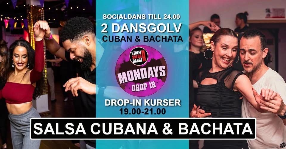 Salsa Cubana & Bachata drop-in 3 augusti på Stockholm Salsa Dance!