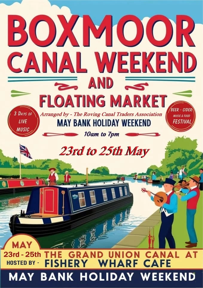 Boxmoor Canal Weekend and Floating Market - Live Folk Roots & Blues 23rd to 25th May