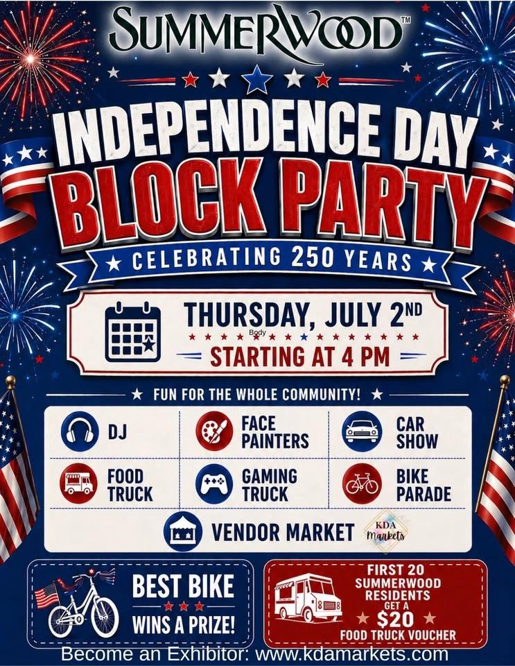 Summerwood Independence Day Block Party
