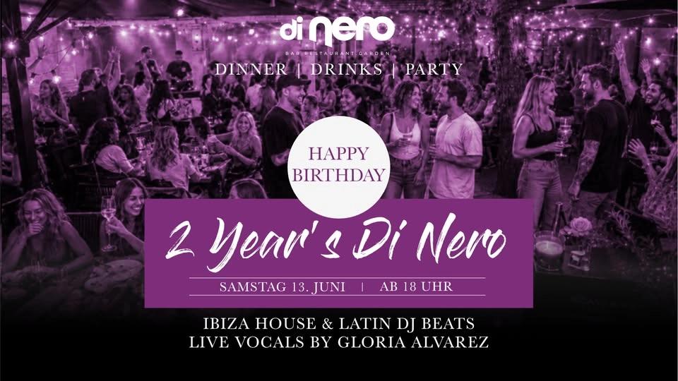 2 YEARS OF DI NERO 🖤 | Sa.13.6. | Di Nero