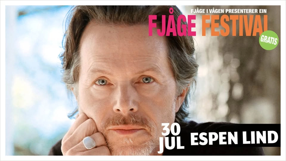 ESPEN LIND - Ein Fjåge Festival - torsdag 30. juli - Gratiskonsert!