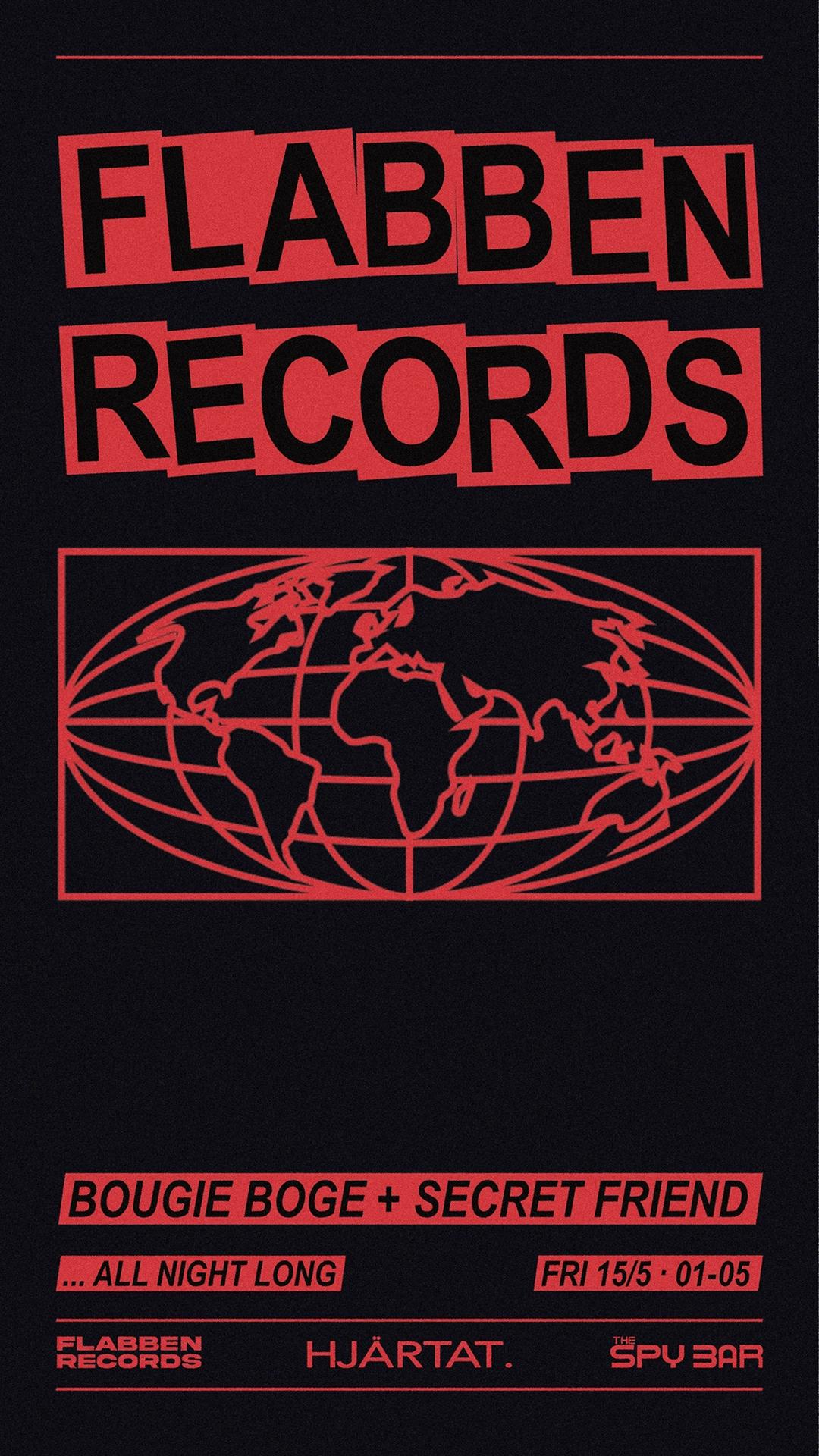Flabben Rec's presents Bougie Boge at Spy Bar Hjärtat
