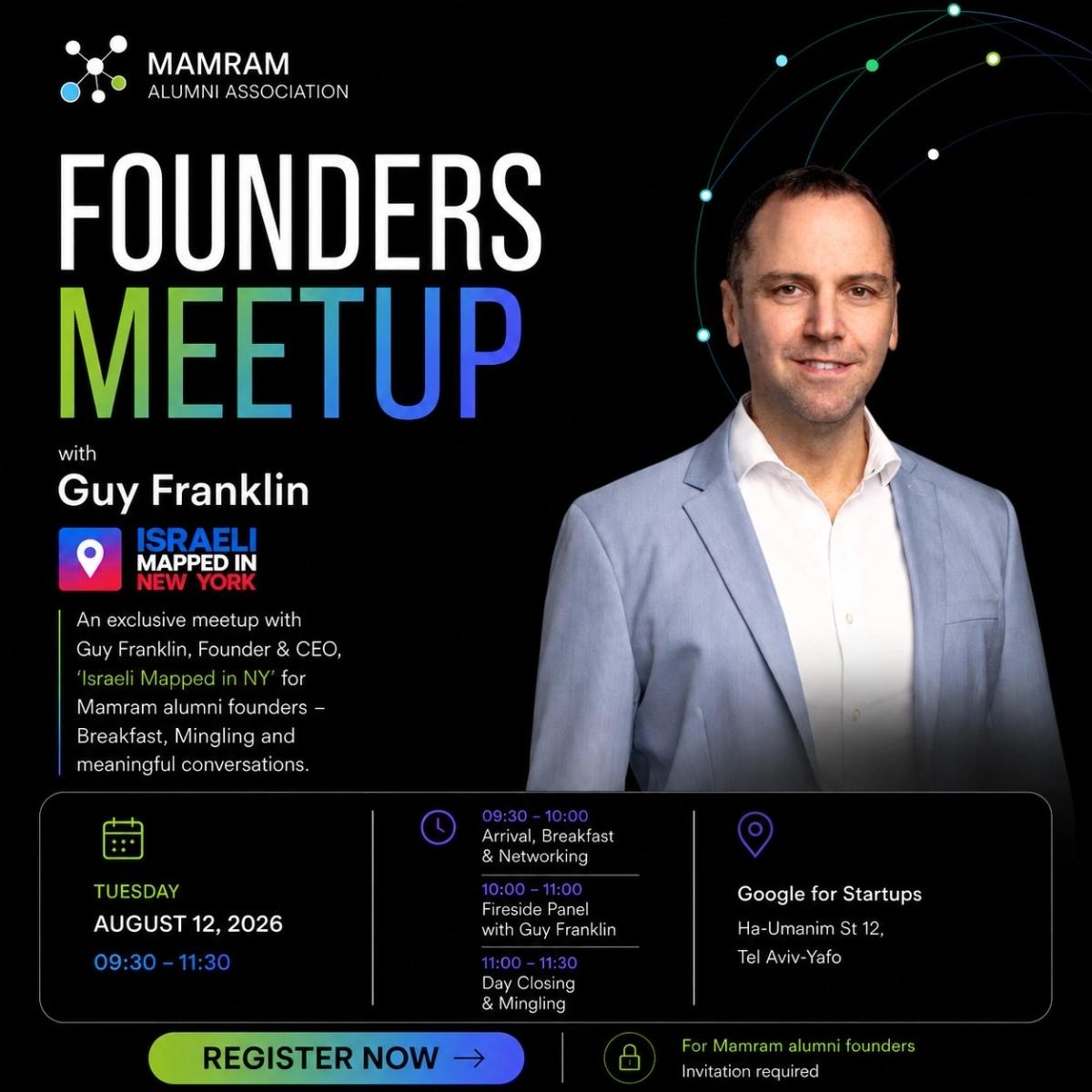 Founders Breakfast with Guy Franklin | Mamram Alumni Association