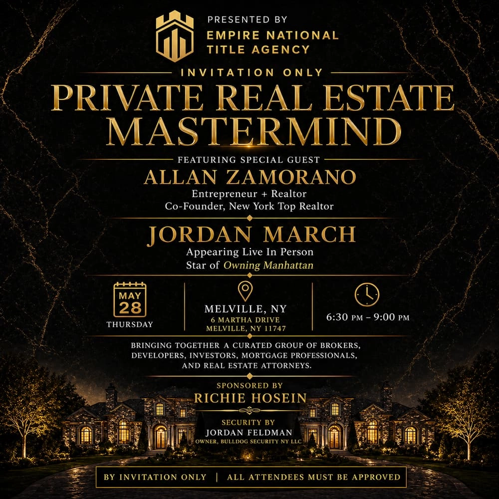 KEYS & CAPITAL Mastermind - A Private Real Estate Networking Experience with Jordan March of Netflix Owning Manhattan