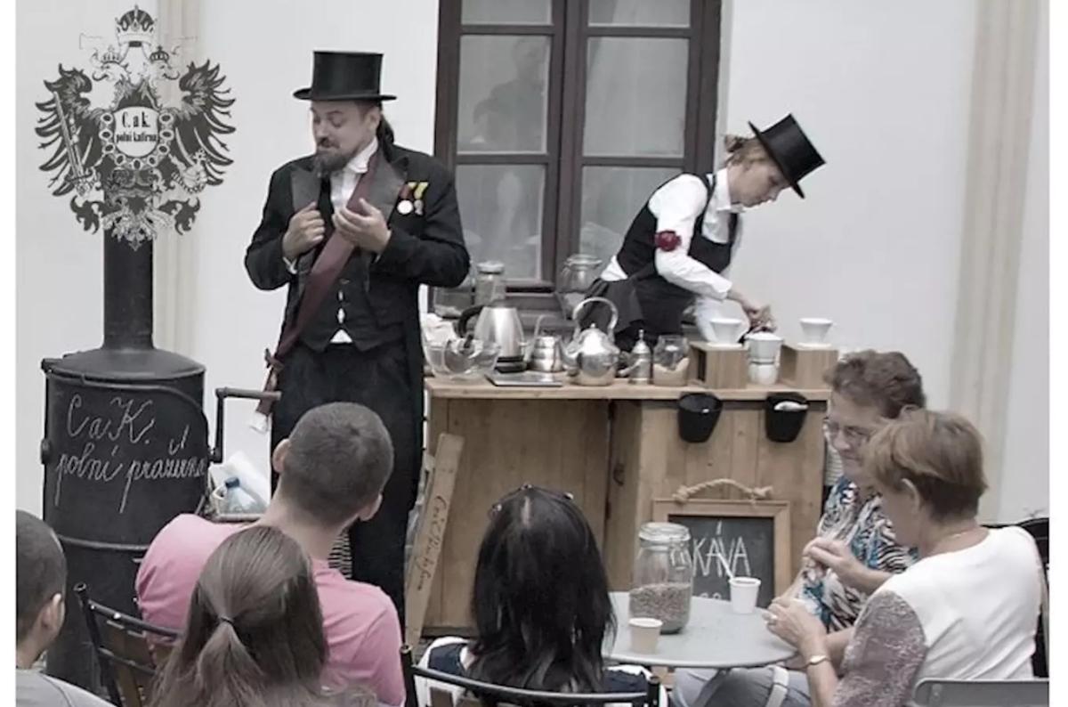 Historická kafírna na hradě Šternberk