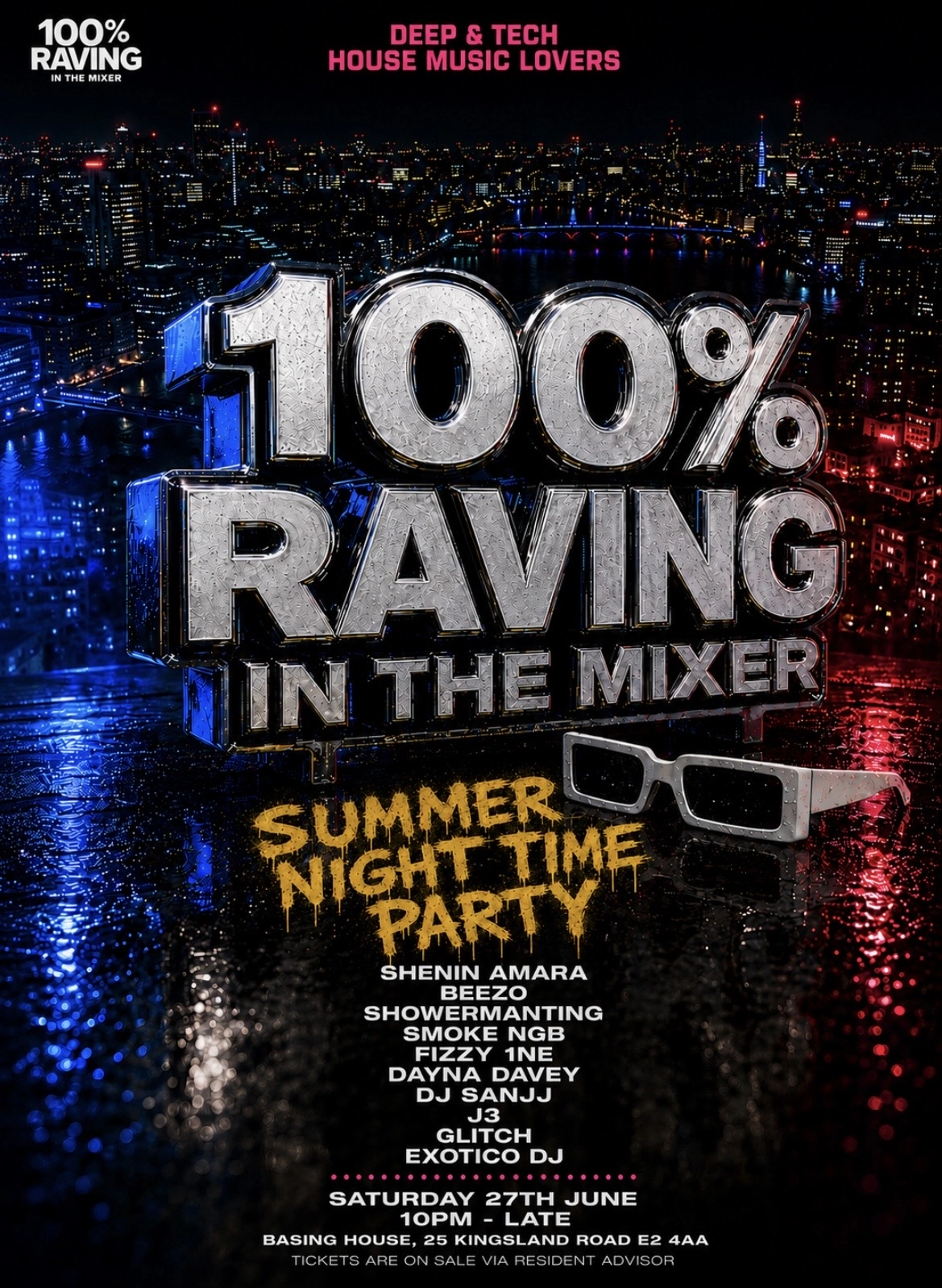 100% RAVING - IN THE MIXER (SUMMER NIGHTTIME PARTY)