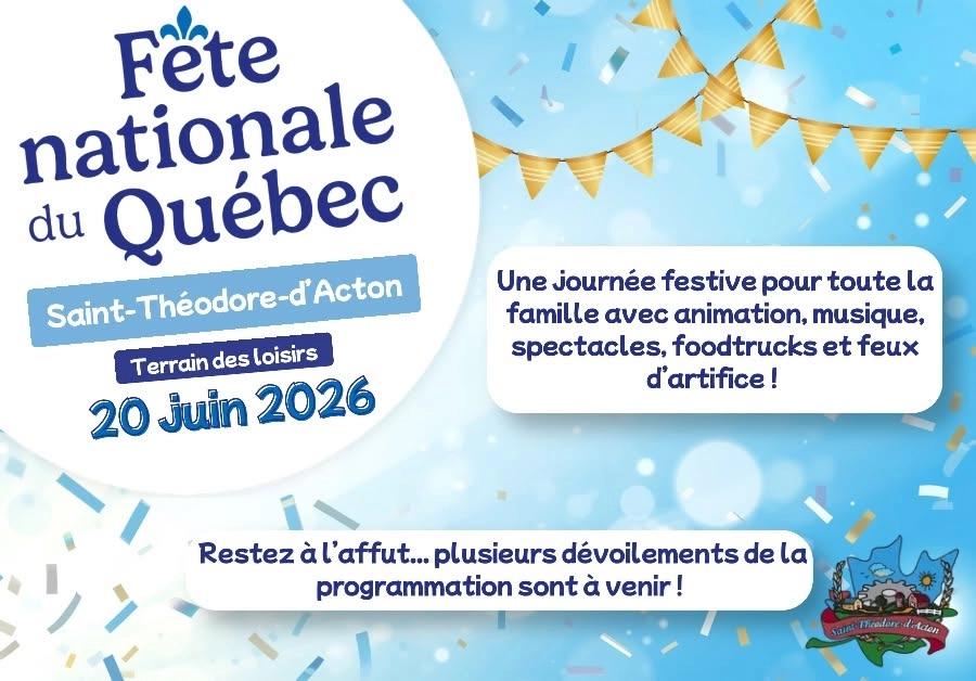 Fête Nationale - Saint-Théodore-d'Acton 🔵⚪️