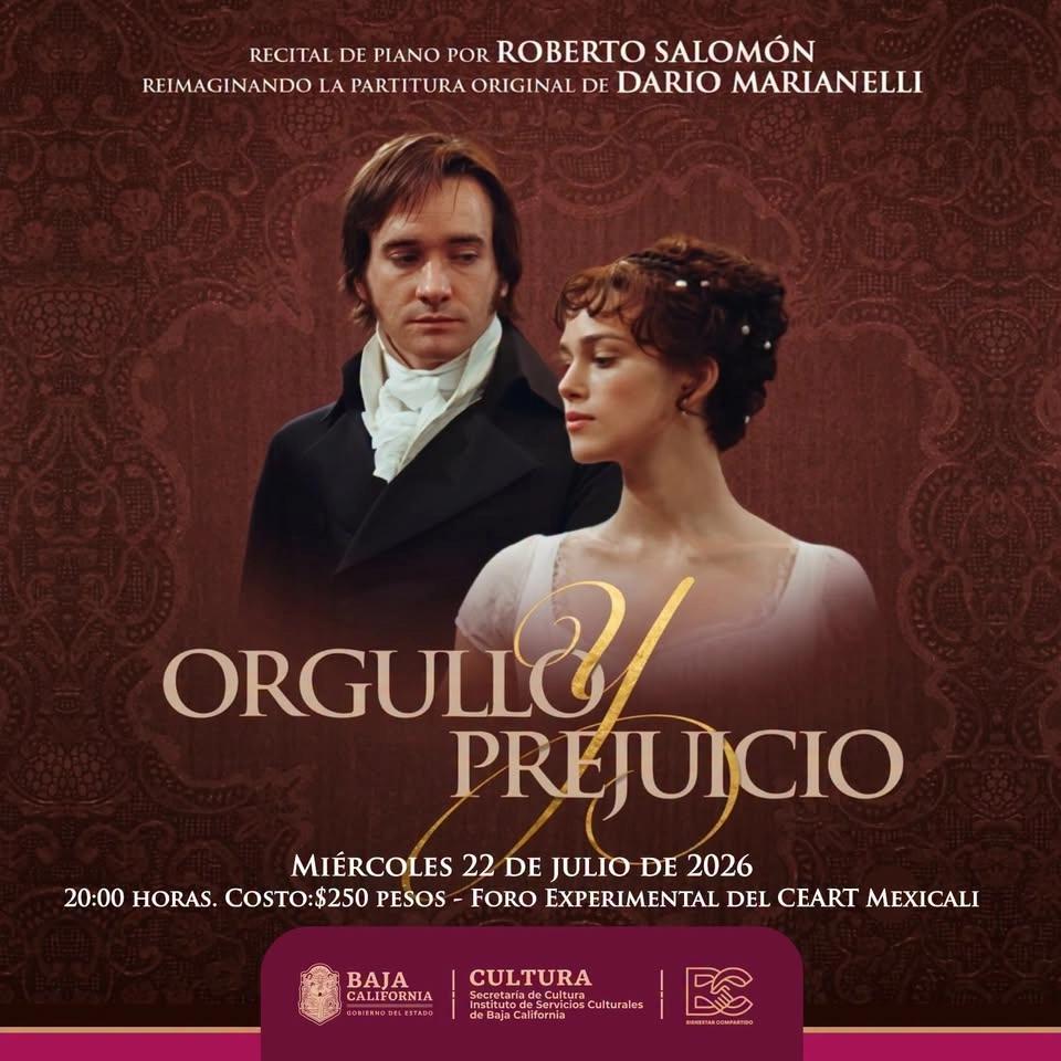 Recital de piano: Orgullo y Prejuicio