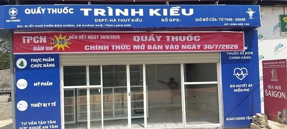Khai trương