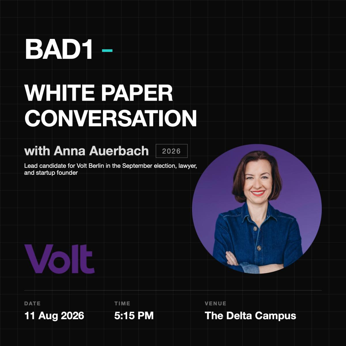 BAD1 & Anna Auerbach (Volt): Shaping the Future of Berlin's Startup Ecosystem