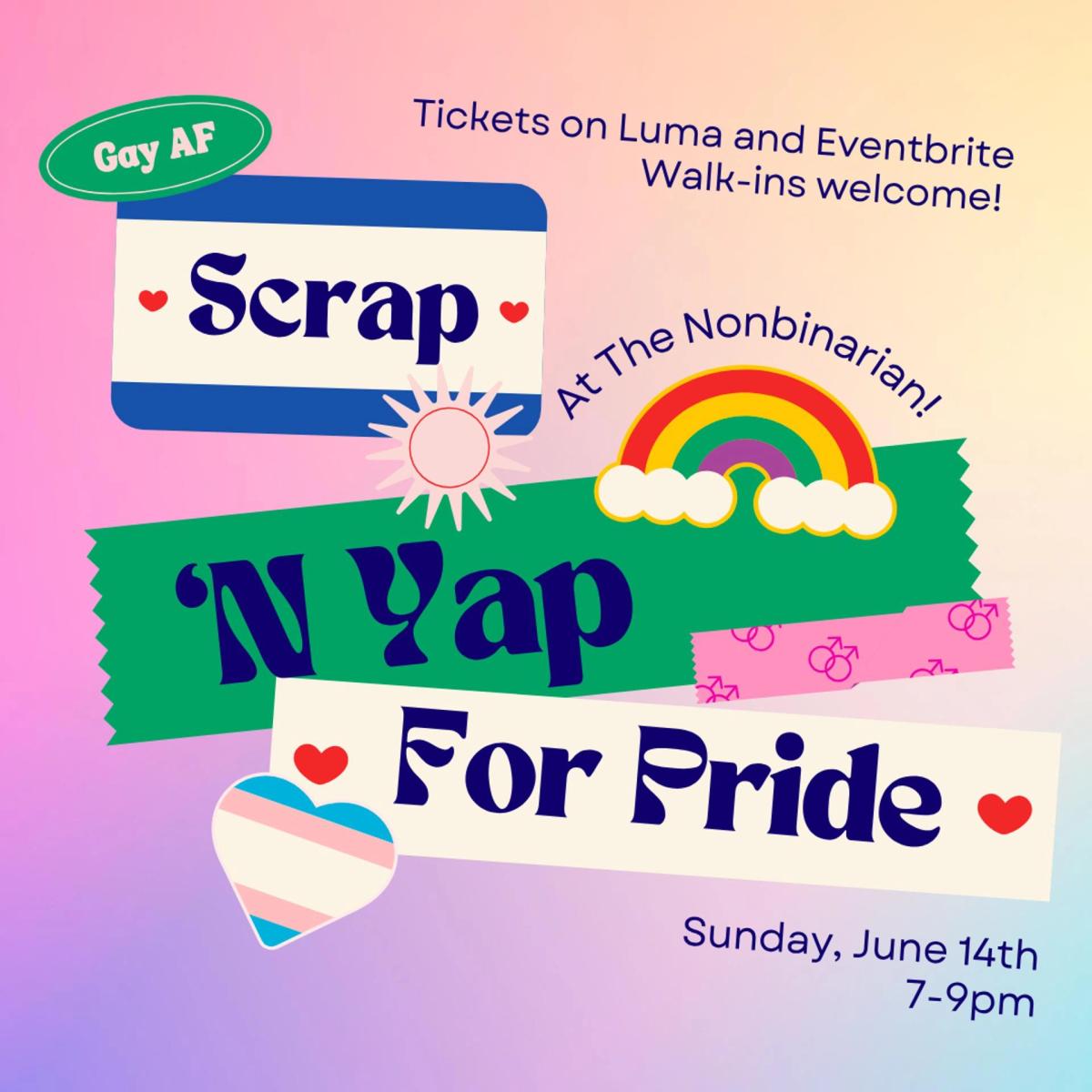 Queer Scrap 'N Yap at The Nonbinarian Bookstore