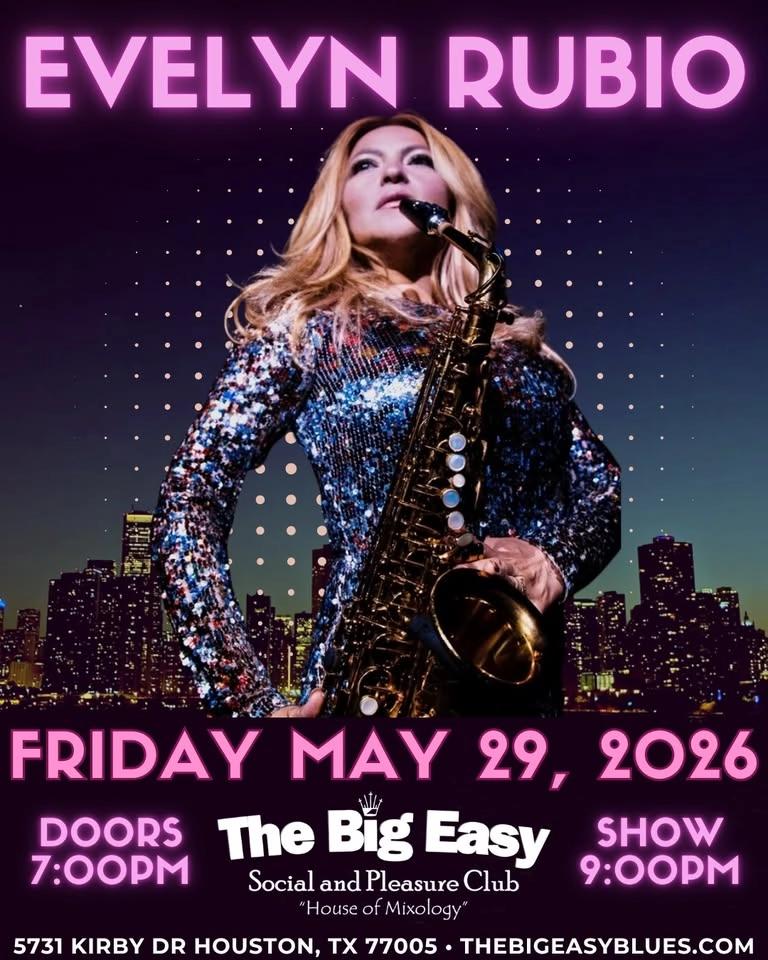 Evelyn Rubio at The Big Easy - Live Music - Dancing