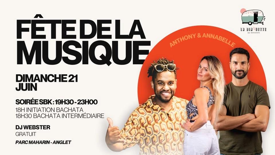 Fête de la Musique au Parc Maharin à Anglet _ La Dinguette _ Bachata A&A _ SBK DJ Webster
