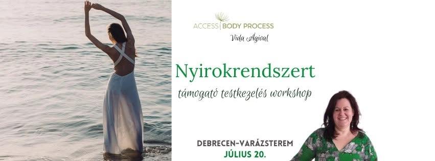 Nyirokrendszert támogató access testkezelés workshop-07.20.