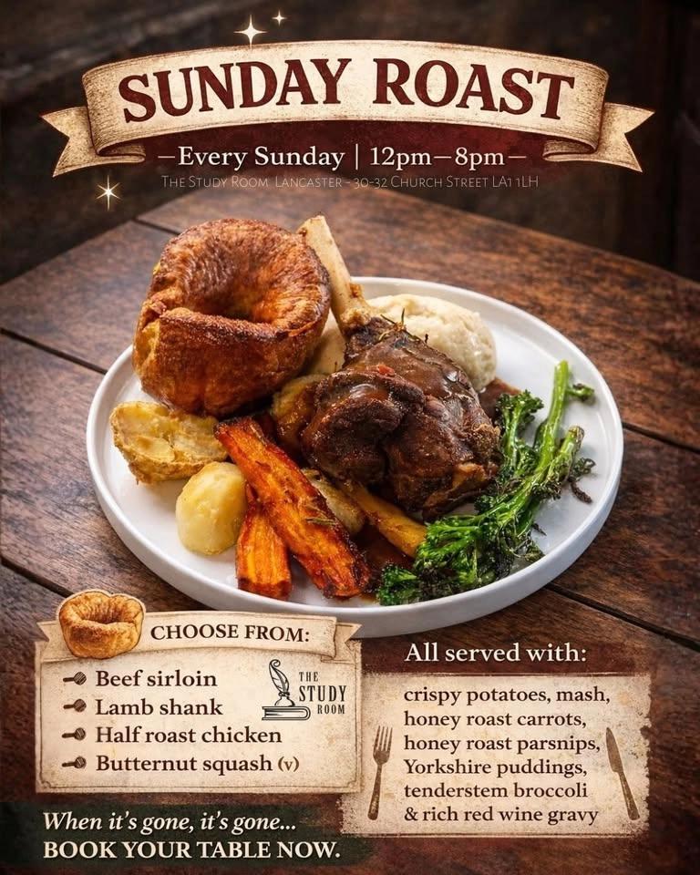Sunday Roast at The Study Room