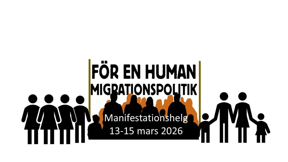 Medmänniskor på Riksbron, Stockholm - För en human migrationspolitik