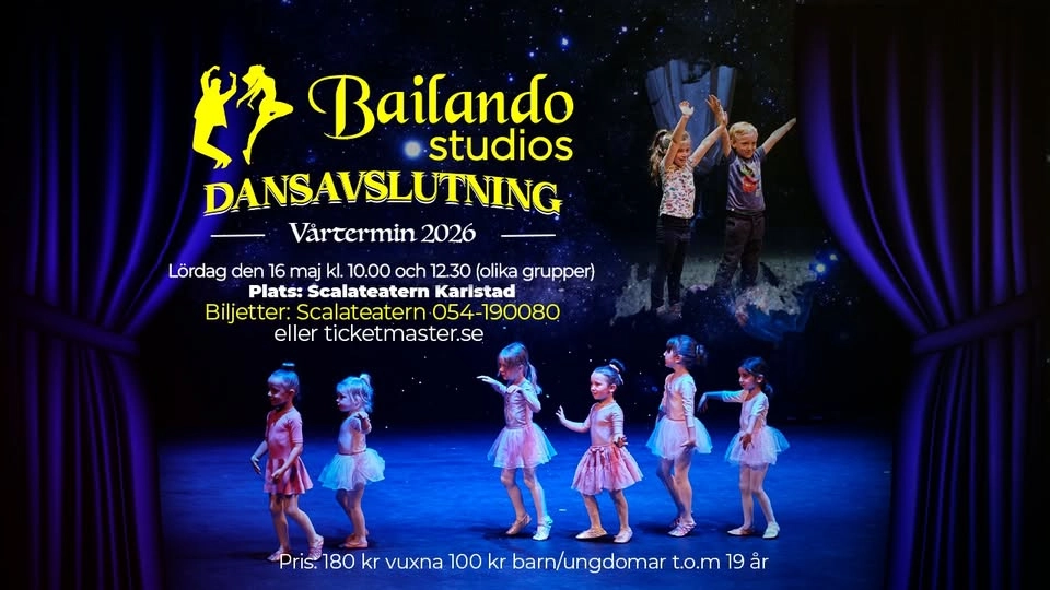 ✨ Dansavslutning – Bailando Studios Vårtermin 2026 ✨
