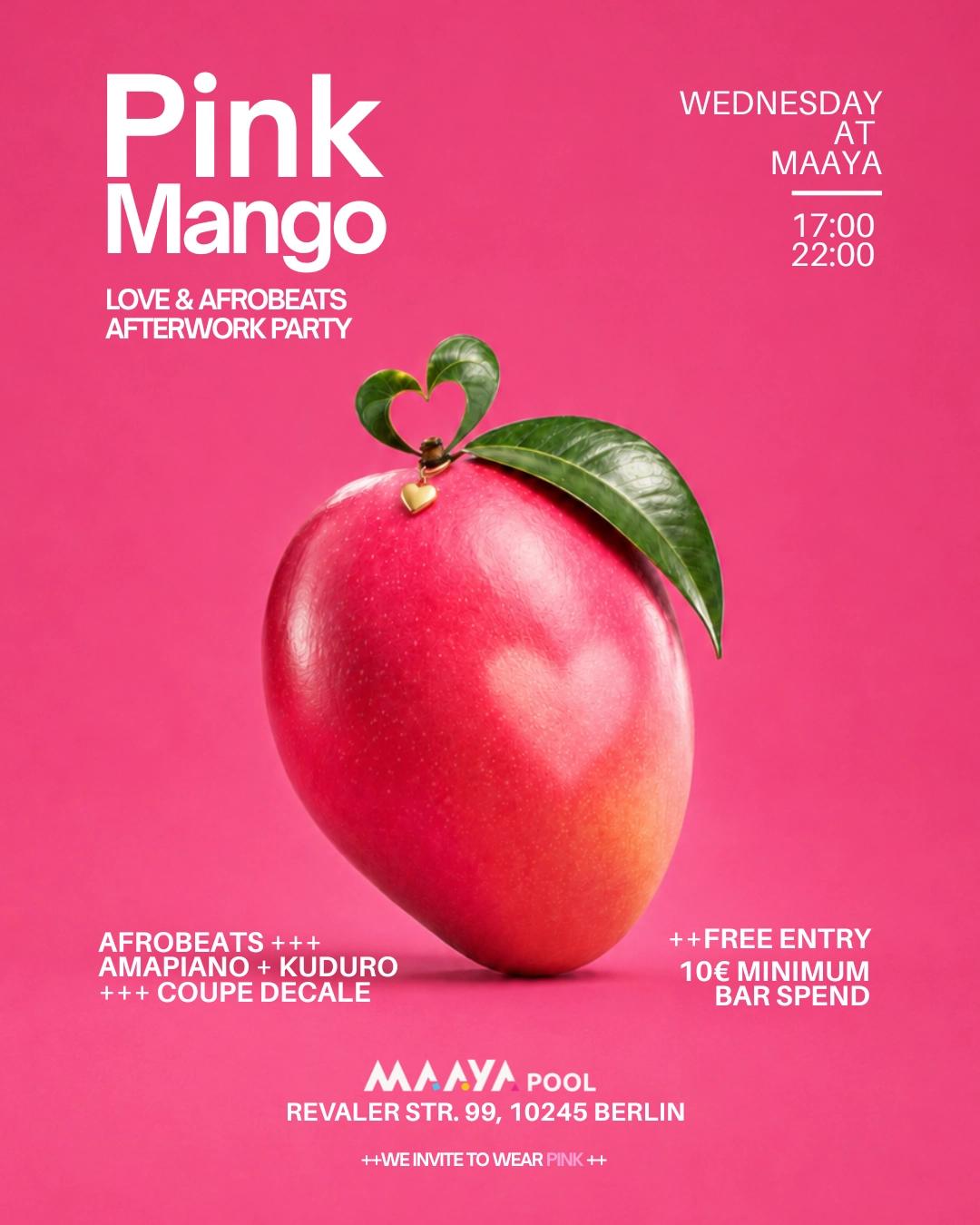 PINK MANGO — LOVE & AFROBEATS BY THE POOL