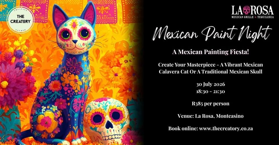 Mexican Paint Night: 30 July 2026