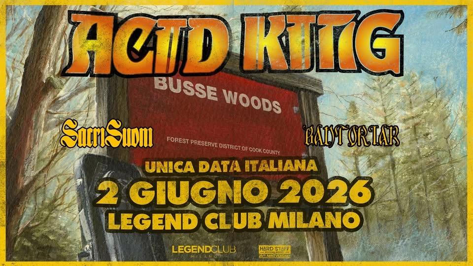 ACID KING + Sacri Suoni + Bantoriak dal vivo al Legend Club