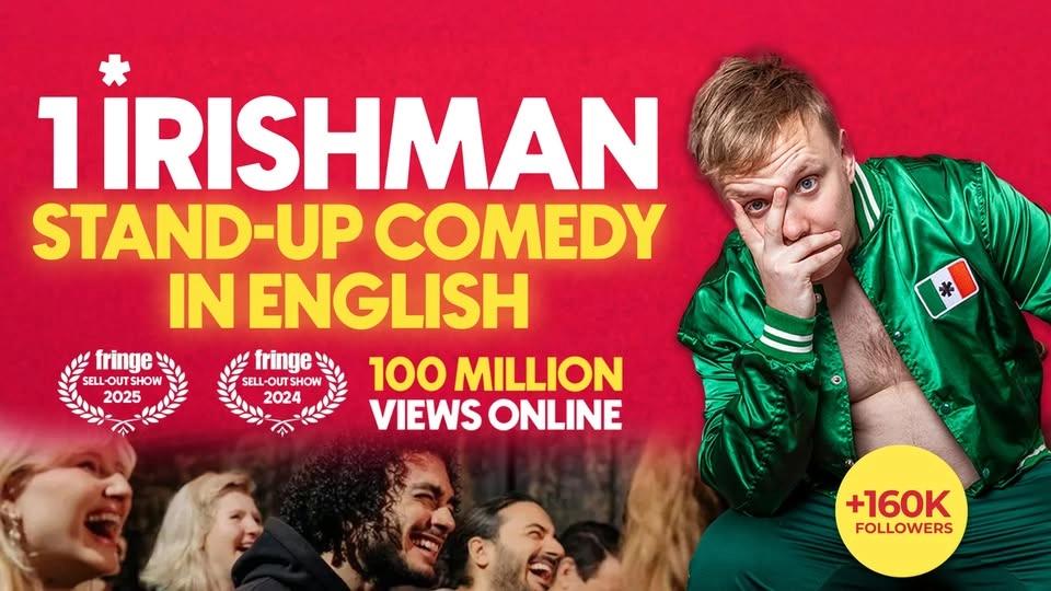 1 Irishman in Genoa | A stand-up comedy show in English | 9PM