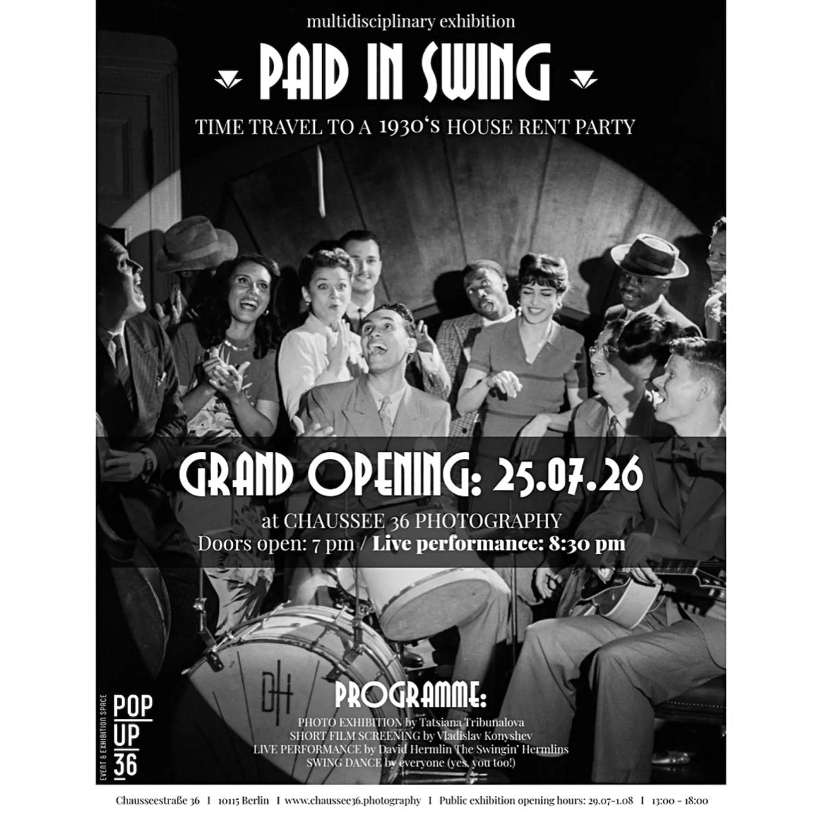 PAID IN SWING - A time travel to the 1930's