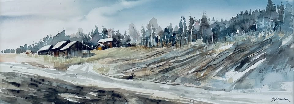 Akvarellutställning. Galleri Uppsala.