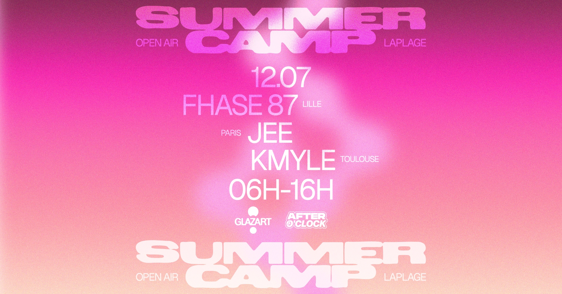 After O'clock X La Plage Open Air: Kmyle, Fhase 87, Jee