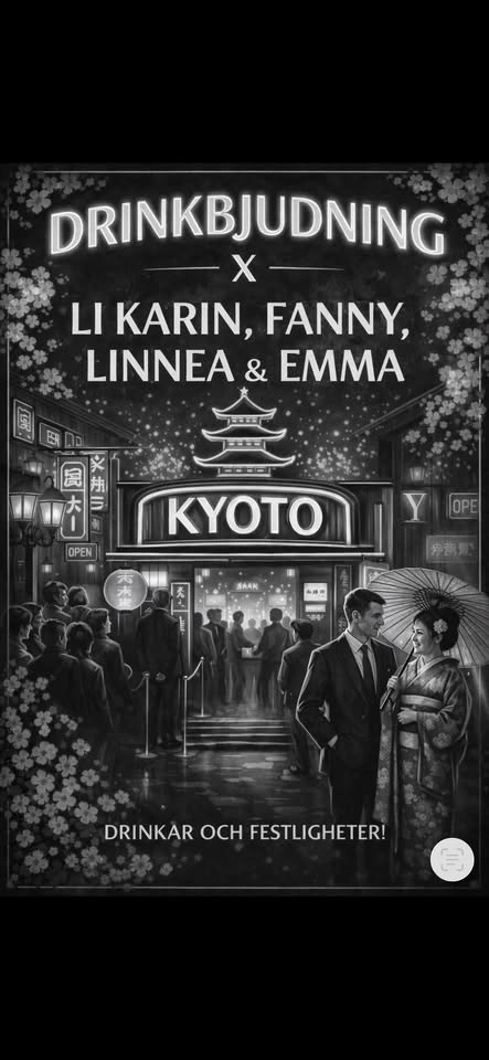 Drinkbjudning X Li Karin, Fanny, Linnea & Emma