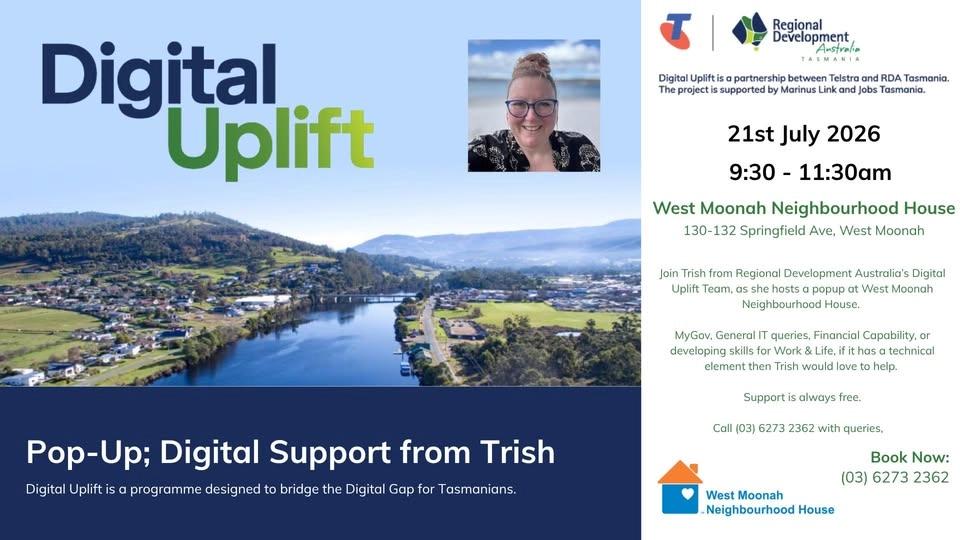 Digital Uplift Pop-up - West Moonah Neighbourhood House