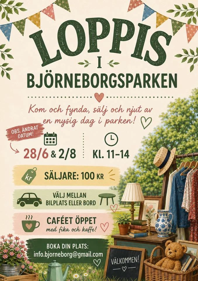 Loppis i Björneborgsparken