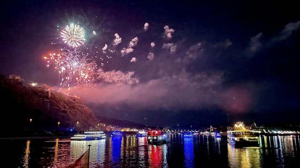 Rhein in Flammen Koblenz an Bord der Rheinprinzessin