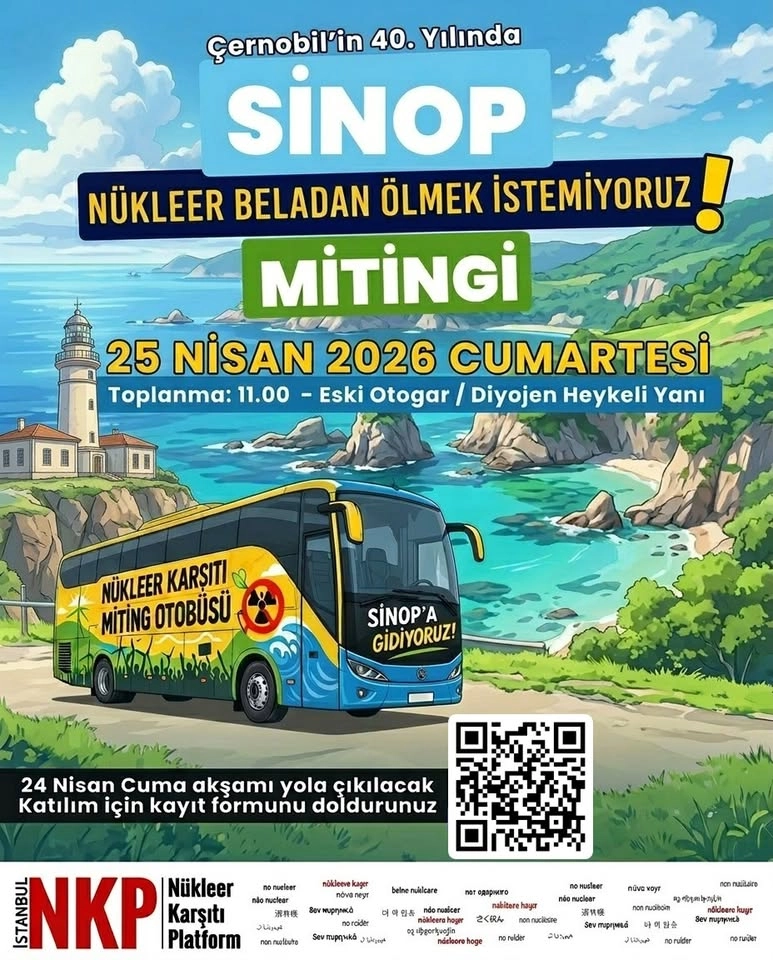 NÜKLEER BELADAN ÖLMEK İSTEMİYORUZ MİTİNGİ