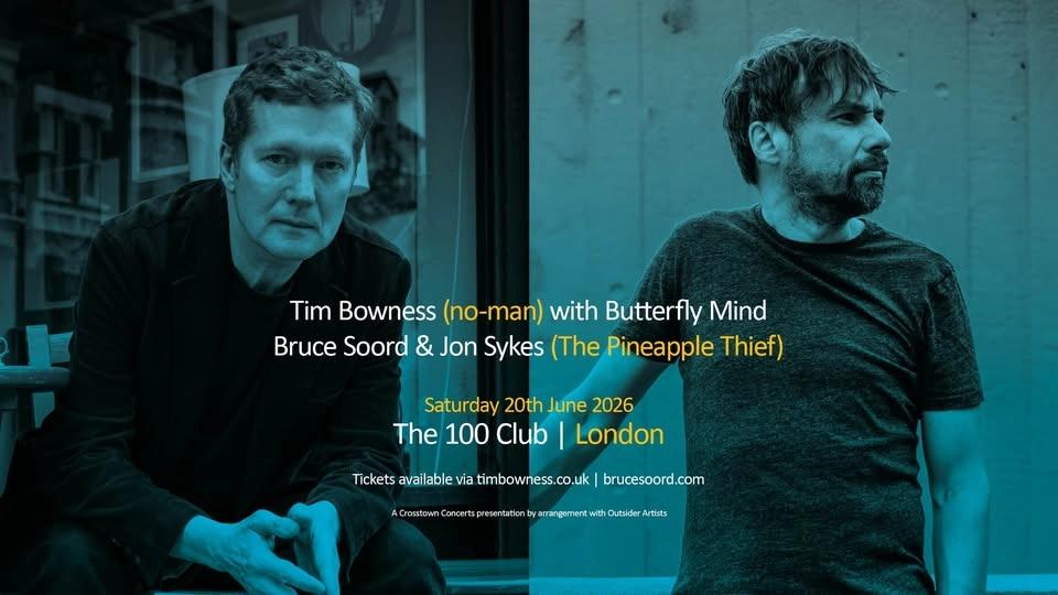 Tim Bowness, Bruce Soord & Jon Sykes at The 100 Club, London