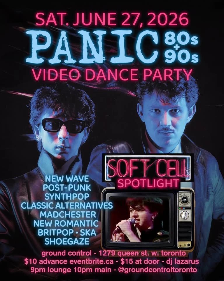 PANIC: 80s/90s Video Dance Party w/ SOFT CELL Spotlight