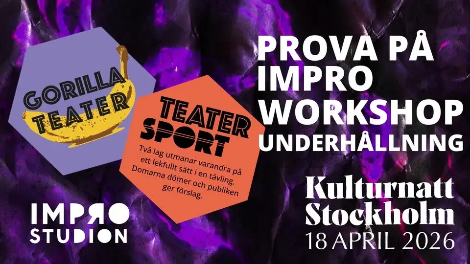 Improstudion pĂ„ Kulturnatt Stockholm! đ
